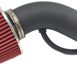 3" Universal Cold Air Intake Kit – Aluminum Pipe with Red Air Filter & Induction Hose