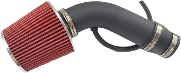 3" Universal Cold Air Intake Kit – Aluminum Pipe with Red Air Filter & Induction Hose