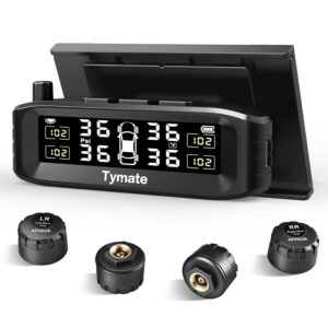 Tymate TM8 Wireless Tire Pressure Monitoring System – Solar Powered with 4 Sensors & Color Display