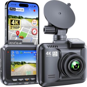 Rove R2-4K Dash Cam – UHD 2160p Car Camera with WiFi, GPS, Night Vision & Wide-Angle Lens